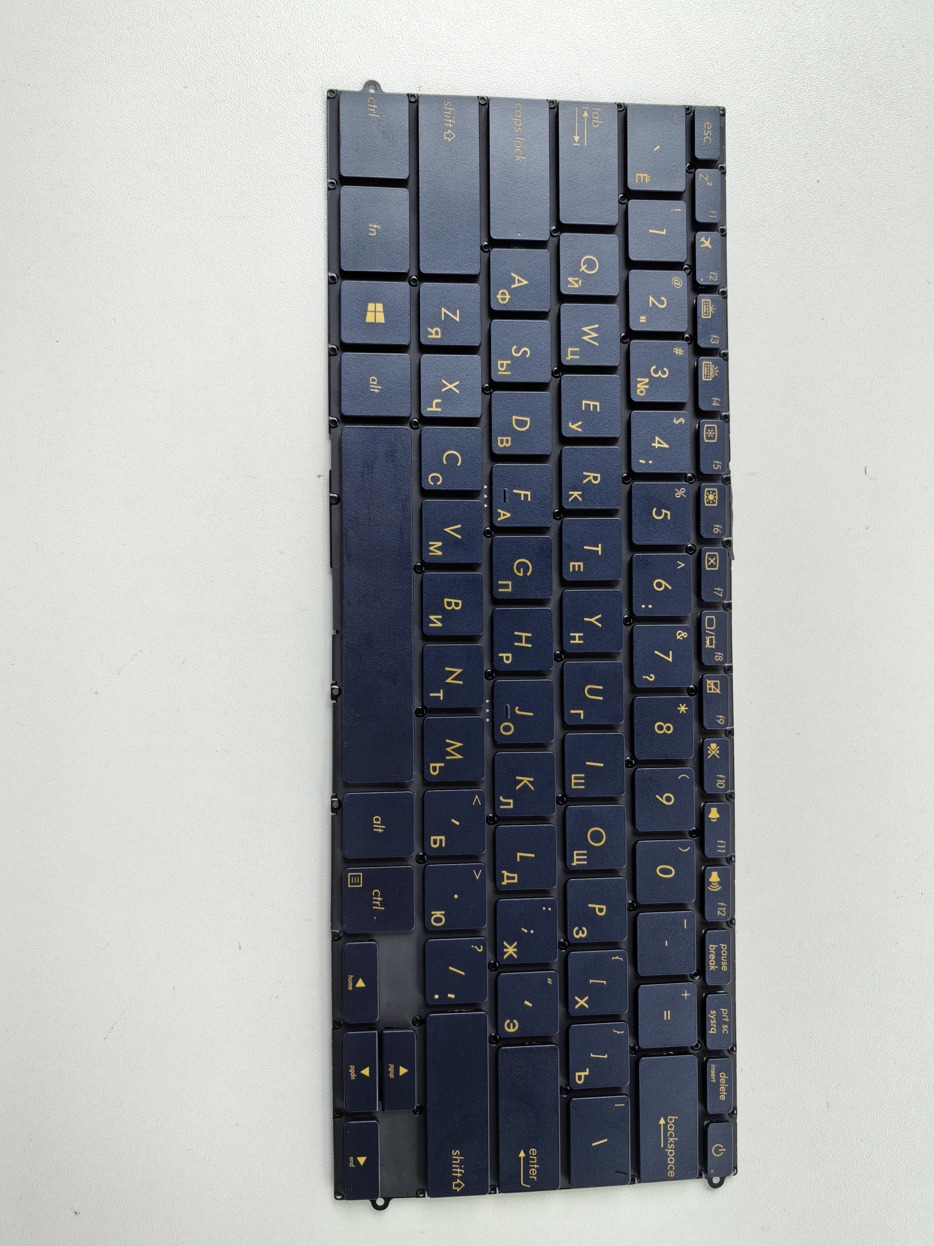 Picture of New Replacement Laptop Keyboard For ASUS UX490 Blue Backlit RU Layout
